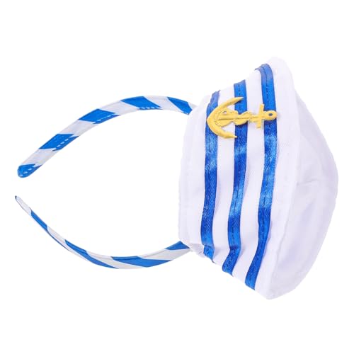 UKCOCO Kapitänshut Haarreifen Matrosen Kostümzubehör Bequemes und Stilvolles Stirnband für Cosplay Karneval und Themenpartys für Segelpartys und Halloween Dekorationen UKCOCO Kapitänshut Haarreifen Matrosen Kostümzubehör Bequemes und Stilvolles Stirnband für Cosplay Karneval und Themenpartys für Segelpartys und Halloween Dekorationen von UKCOCO