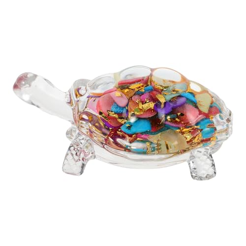 UKCOCO Kristallschildkröten Ornamente Aquarium Dekorationen Meerestier Kristallfiguren Meerestierkunst Kristallminiatur Kleine Ornamente Kristalltierstatue Kleine Figuren Aus Glas von UKCOCO
