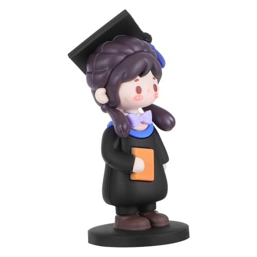 UKCOCO Kuchendekoration backen Graduierung Figur aus Harz Herzlichen Glückwunsch Tortenaufsatz fertiger Tortenaufsatz Phd Abschlussfeier des Arztes Grad Kuchendeckel PVC von UKCOCO