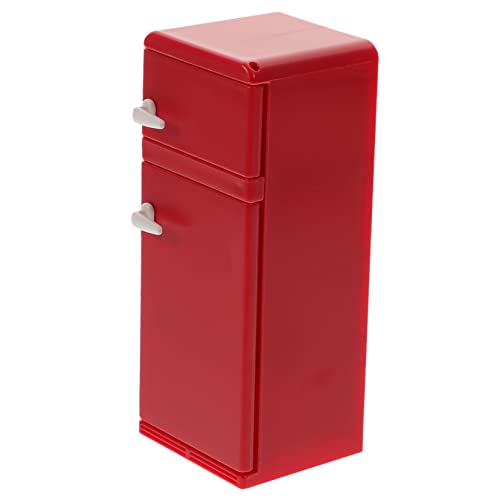 UKCOCO Kühlschrank für Puppenhaus Rotes Küchenaccessoire aus Leichtem Material für Mikroszenen und Kreatives für Ab Jahren Puppenhaus Miniaturen Zubehör UKCOCO Kühlschrank für Puppenhaus Rotes Küchenaccessoire aus Leichtem Material für Mikroszenen und Kreatives für Ab Jahren Puppenhaus Miniaturen Zubehör von UKCOCO