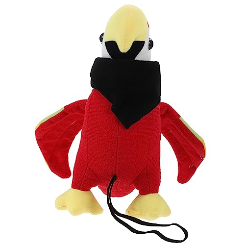 UKCOCO Künstlicher Papagei für Piratenkostüme Papagei Schulteraccessoire Teiliges mit Schwarzem Halstuch Cosplay Requisite für Halloween und Karneval von UKCOCO