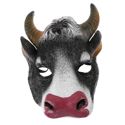 UKCOCO Kuhkopf Maske für Karneval und Halloween Realistische Tiermaske für Kostümpartys Atmungsaktiv Wiederverwendbar und Komfortabel für Cosplay und Feiern UKCOCO Kuhkopf Maske für Karneval und Halloween Realistische Tiermaske für Kostümpartys Atmungsaktiv Wiederverwendbar und Komfortabel für Cosplay und Feiern von UKCOCO