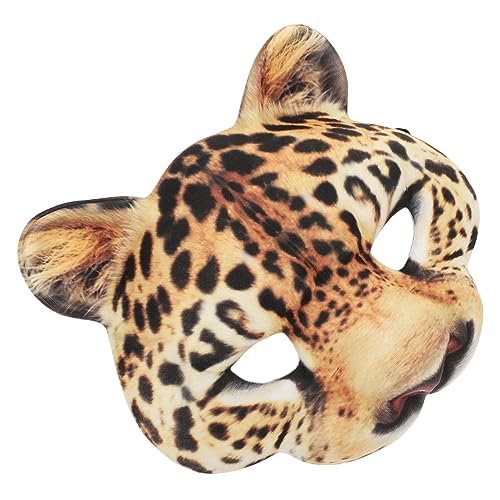 UKCOCO Leopard Halbgesichtsmaske EVA mit Elastischem Band für Halloween Karneval Kostüm Damen Dekorative Tiermaske für Maskerade Party Cosplay und Festival UKCOCO Leopard Halbgesichtsmaske EVA mit Elastischem Band für Halloween Karneval Kostüm Damen Dekorative Tiermaske für Maskerade Party Cosplay und Festival von UKCOCO
