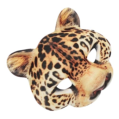 UKCOCO Leopardenmaske für Halloween Tierkopfmaske aus Eva für Kostüm Maskerade für Karneval Themenpartys und Cosplay mit Gummiband für Optimalen Sitz UKCOCO Leopardenmaske für Halloween Tierkopfmaske aus Eva für Kostüm Maskerade für Karneval Themenpartys und Cosplay mit Gummiband für Optimalen Sitz von UKCOCO