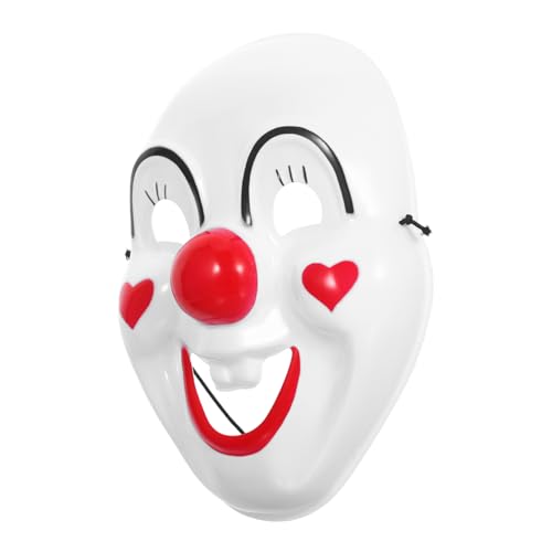 UKCOCO Lustige Clown Vollgesichtsmaske für Erwachsene und Leichte Halloween Party Maske aus Kunststoff Komfortabel für Karneval und Fasching Fröhliches Design für Gruselige Kostümpartys von UKCOCO