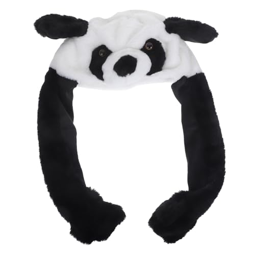 UKCOCO Lustiger Panda Plüschhut mit Beweglichen Ohren Witzige Mütze für Erwachsene und Cartoon Cosplay Party Dekoration Halloween Karneval Kostüm Zubehör UKCOCO Lustiger Panda Plüschhut mit Beweglichen Ohren Witzige Mütze für Erwachsene und Cartoon Cosplay Party Dekoration Halloween Karneval Kostüm Zubehör von UKCOCO