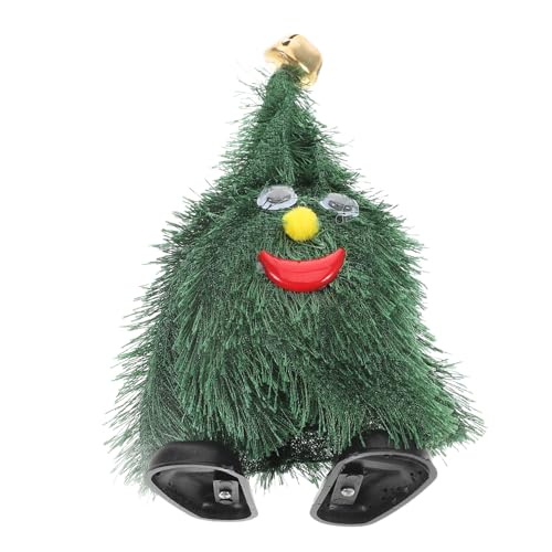 UKCOCO Lustiges Weihnachtsbaum mit Beweglichen Beinen Automatisches Lauf und Wackel Design Festliche Deko für Vielseitiges Party und Weihnachtsfest Ornament von UKCOCO