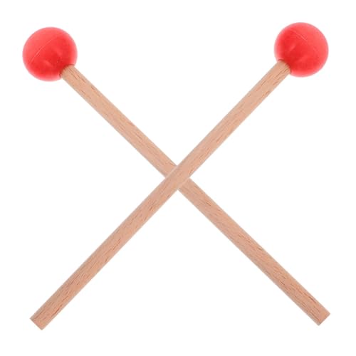 UKCOCO Marimba Schlägel Holzgriff Gummikopf Percussion Sticks Xylophon Zubehör Ergonomisch Komfortabel für Trommel und Musikinstrumente von UKCOCO