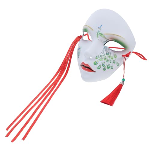 UKCOCO Maske im Chinesischen Stil für Karneval und Partys Handgemalte Vollgesichtsmaske Elegante Deko für Halloween und Festliche Anlässe für Freunde und Familie von UKCOCO