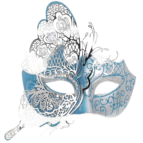 UKCOCO Maskerade Ball Damenmaske Venezianische Butterfly Maske mit Elastischem Band für Karneval Halloween Kostümpartys für Frauen UKCOCO Maskerade Ball Damenmaske Venezianische Butterfly Maske mit Elastischem Band für Karneval Halloween Kostümpartys für Frauen von UKCOCO