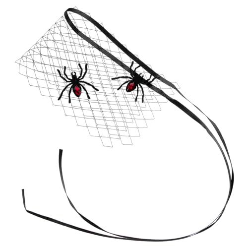 UKCOCO Maskerade Schleiermaske für Frauen Dekorative Spinnenmaske mit Netzdesign für Halloween Kostümpartys Einzigartiges Cosplay Accessoire Halbmaske mit Verarbeitung UKCOCO Maskerade Schleiermaske für Frauen Dekorative Spinnenmaske mit Netzdesign für Halloween Kostümpartys Einzigartiges Cosplay Accessoire Halbmaske mit Verarbeitung von UKCOCO