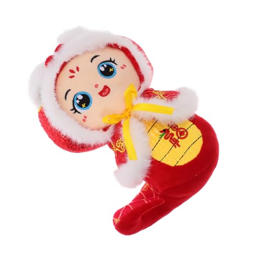 UKCOCO Maskottchen-Puppe Kuscheltiere zum chinesischen Neujahr neues Plüschtier für Partyspielzeug für Goodie-Bags chinesische Neujahrsdekorationen PP Baumwolle rot UKCOCO Maskottchen-Puppe Kuscheltiere zum chinesischen Neujahr neues Plüschtier für Partyspielzeug für Goodie-Bags chinesische Neujahrsdekorationen PP Baumwolle rot von UKCOCO