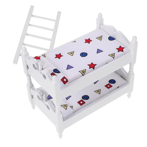 UKCOCO Mini Möbel Schlafzimmer Requisiten zur Gestaltung von Schlafzimmerszenen für Robust und Langlebig Ergänzung für Mini Häuser von UKCOCO