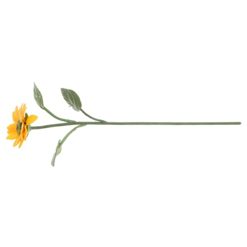 UKCOCO Mini -Sonnenblumen -Ornamente Deko Mikrolandschaft Gartenzubehör Miniaturen Zum Basteln Miniaturgartenbauten Mini-hausbausatz Sonnenblumenblüten Künstlich Ton von UKCOCO