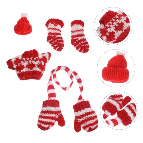 UKCOCO Miniatur Puppenbekleidung Winter Strickpullover Handschuhe Socken Mütze Weiche Bequeme Langlebige Accessoires Für Puppen Dekoration Und UKCOCO Miniatur Puppenbekleidung Winter Strickpullover Handschuhe Socken Mütze Weiche Bequeme Langlebige Accessoires Für Puppen Dekoration Und von UKCOCO