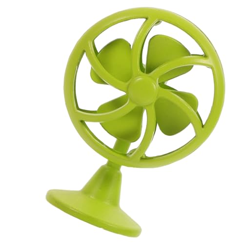 UKCOCO Miniatur Puppenhaus Dekoration Kompatibler Mini Fan Prop für Puppenhaus Zubehör Vielseitig Einsetzbar als Landschaftsdekoration und Fotorequisite Grün Detailreich für Miniatur von UKCOCO