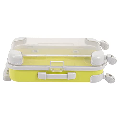 UKCOCO Miniatur Puppenhaus Koffer Kleiner Tragbarer Koffer für Puppenhäuser Bunte Reisetasche für DIY Modellbau Gelb Grün UKCOCO Miniatur Puppenhaus Koffer Kleiner Tragbarer Koffer für Puppenhäuser Bunte Reisetasche für DIY Modellbau Gelb Grün von UKCOCO