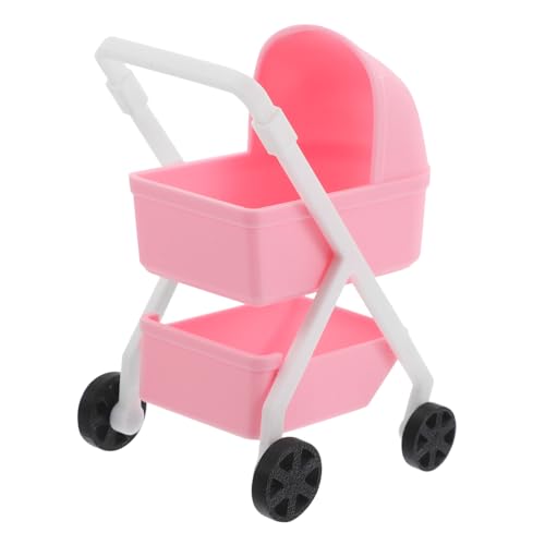 UKCOCO Miniatur-puppenwagen, Realistisches Kinderwagenspielzeug Für Die Puppenhausdekoration, Hochsimulierter 1/12-kinderwagen Für Rollenspiele UKCOCO Miniatur-puppenwagen, Realistisches Kinderwagenspielzeug Für Die Puppenhausdekoration, Hochsimulierter 1/12-kinderwagen Für Rollenspiele von UKCOCO