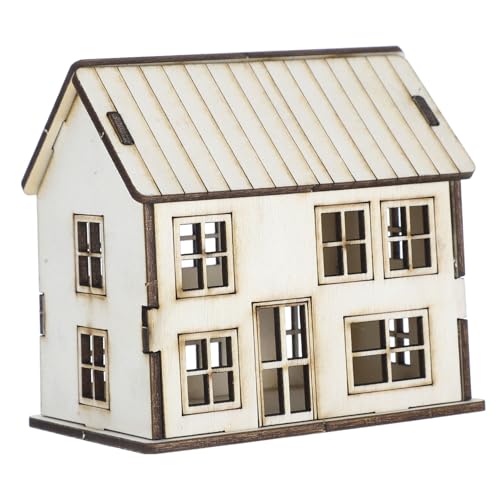 UKCOCO Miniaturhaus Basteln Bastelset Machen Sie Ihr Eigenes 3D- Tischhausfiguren Weihnachtsszenenfiguren Modellhaus Bausatz Selber Machen DIY Mini House Beige Holz UKCOCO Miniaturhaus Basteln Bastelset Machen Sie Ihr Eigenes 3D- Tischhausfiguren Weihnachtsszenenfiguren Modellhaus Bausatz Selber Machen DIY Mini House Beige Holz von UKCOCO