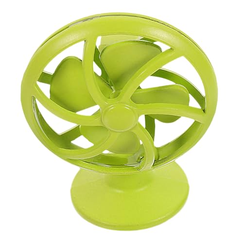 UKCOCO Miniaturventilator Puppenhaus Dekoration Realistische Form Langlebig Sicheres Material Detailgetreu für Kinderzimmer und Puppenhaus Zubehör B Grün von UKCOCO