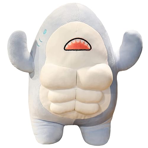 UKCOCO Muskel Shark Plüschtier Weiches Kuscheltier Dekoration Komfortables Schlafkissen Für Mädchen Jungen UKCOCO Muskel Shark Plüschtier Weiches Kuscheltier Dekoration Komfortables Schlafkissen Für Mädchen Jungen von UKCOCO