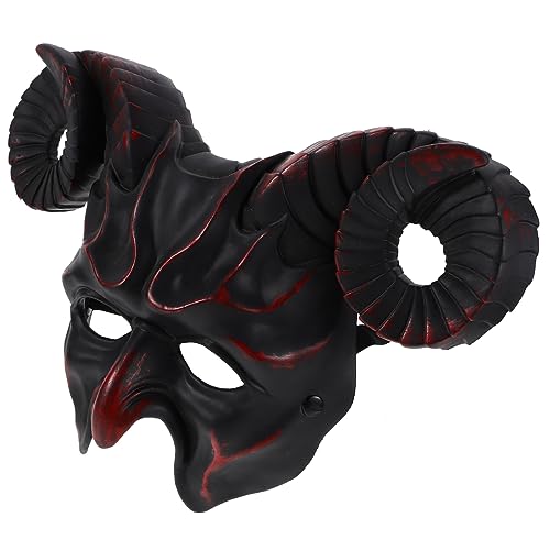UKCOCO Ochsenhornmaske für Halloween und Kostümpartys Leichtes PU Material Angenehmes Tragegefühl mit Gummiband Einzigartiges Design für Cosplay und Kreative Anlässe UKCOCO Ochsenhornmaske für Halloween und Kostümpartys Leichtes PU Material Angenehmes Tragegefühl mit Gummiband Einzigartiges Design für Cosplay und Kreative Anlässe von UKCOCO