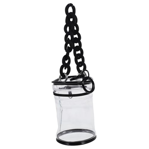 UKCOCO PVC Transparente Puppentasche mit Reißverschluss Kompakte Mini Aufbewahrungstasche für Kleine Puppen Tragbarer Staubschutzbeutel Praktisch und Langlebig für Ausflüge und Alltag von UKCOCO