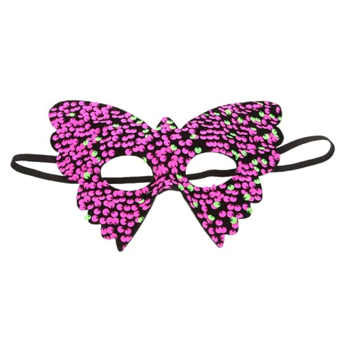 UKCOCO Pailletten Schmetterlingsmaske Cosplay Maske für Damen mit Elastischem Band Leichte Bequeme Masquerade Maske für Halloween Karneval Maskenball und Kostümparty UKCOCO Pailletten Schmetterlingsmaske Cosplay Maske für Damen mit Elastischem Band Leichte Bequeme Masquerade Maske für Halloween Karneval Maskenball und Kostümparty von UKCOCO