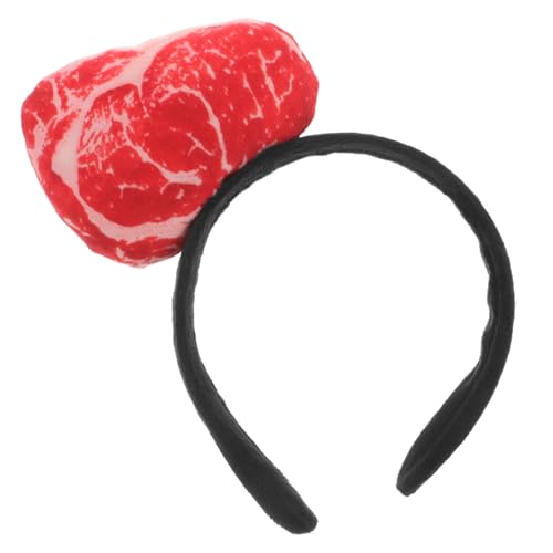 UKCOCO Party Gefälschtes Fleisch Kopfstück Realistische Lebensmittel Stirnband Fleischmodellierung Stirnband Festival Rollenspiele Fleisch Kopfbedeckung Party Accessoire von UKCOCO