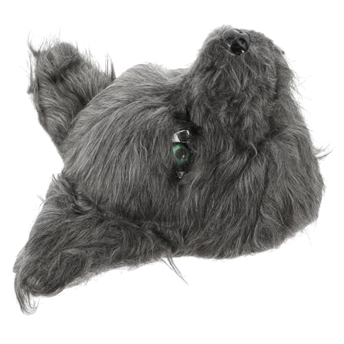 UKCOCO Pelzige Wolfsmaske für Halloween Lustige Halbmaske mit Realistischen Mundbewegungen Rollenspiele Kostümpartys Bequemes für Erwachsene Jugendliche UKCOCO Pelzige Wolfsmaske für Halloween Lustige Halbmaske mit Realistischen Mundbewegungen Rollenspiele Kostümpartys Bequemes für Erwachsene Jugendliche von UKCOCO
