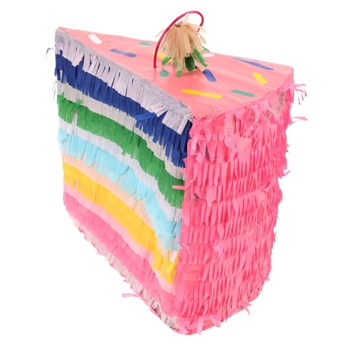 UKCOCO Pinata Für Kindergeburtstag Kreative Kuchenform Hängende Partydekoration Pinata Für Feierlichkeiten Und Feste Für Geburtstagsfeiern von UKCOCO