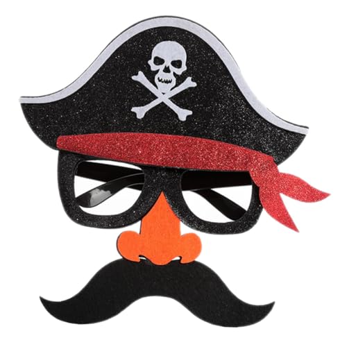 UKCOCO Piratenmaske mit Sonnenbrille Gruselige Halloween Kopfbedeckung für Kostümpartys Maskeraden Cosplay Strapazierfähigem Material UKCOCO Piratenmaske mit Sonnenbrille Gruselige Halloween Kopfbedeckung für Kostümpartys Maskeraden Cosplay Strapazierfähigem Material von UKCOCO