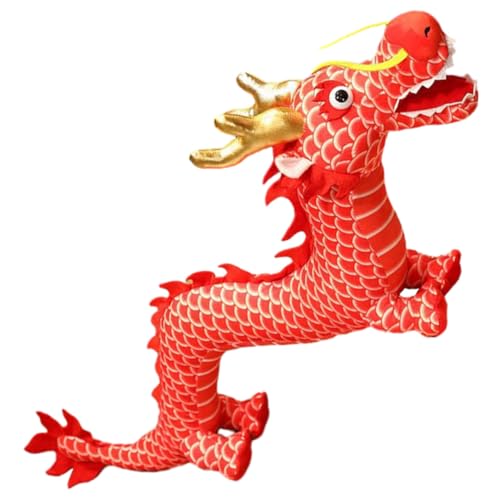 UKCOCO Plüsch Drache Gefüllt mit PP Baumwolle Chinesischer Stil Deko Kuscheltier für Neujahrsfest Tischdekoration UKCOCO Plüsch Drache Gefüllt mit PP Baumwolle Chinesischer Stil Deko Kuscheltier für Neujahrsfest Tischdekoration von UKCOCO