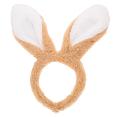 UKCOCO Plüsch Hasenohren Stirnband Kuscheliges Haarband für Erwachsene und Flexibles Kopfband Vielseitiges Bunny Accessoire für Kostüm Party und Alltagslook in Khaki UKCOCO Plüsch Hasenohren Stirnband Kuscheliges Haarband für Erwachsene und Flexibles Kopfband Vielseitiges Bunny Accessoire für Kostüm Party und Alltagslook in Khaki von UKCOCO