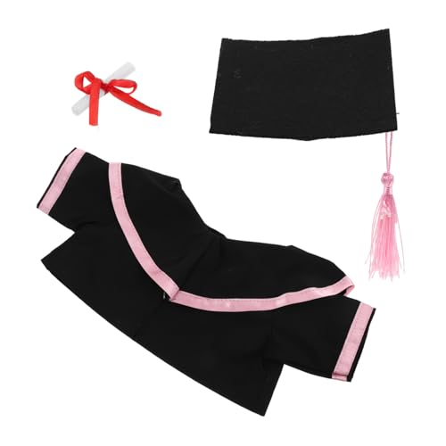 UKCOCO Plüschbär Abschlussoutfit Set mit Mütze Schal und Kuscheltier Kostüm für Abschlussfeiern und Erinnerungsstücke für Graduierte von UKCOCO