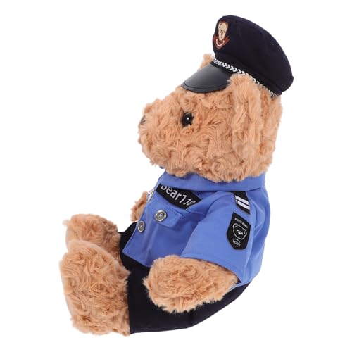 UKCOCO Polizeibärenpuppe Kind Plüschbär Stofftier realistisch klein Teenager ausgestopfter Bär Bärenspielzeug Kuscheltiere für Freundin Tragen Sie Plüschspielzeug Personal PP Baumwolle UKCOCO Polizeibärenpuppe Kind Plüschbär Stofftier realistisch klein Teenager ausgestopfter Bär Bärenspielzeug Kuscheltiere für Freundin Tragen Sie Plüschspielzeug Personal PP Baumwolle von UKCOCO