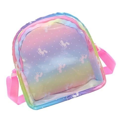 UKCOCO Portables Puppenzubehör Aufbewahrungsbeutel mit Transparentem Runddach Kleine Handliche Tasche für Spielzeugflaschen und Doll Accessoires Strapazierfähige Kinderspielzeug von UKCOCO