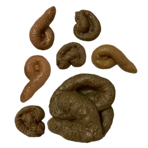 UKCOCO Prank Poop Teilig Realistische Kunststoff Fake Kackhaufen Scherzartikel Vielseitig für Aprilscherz Halloween Party Deko und Foto Requisiten von UKCOCO