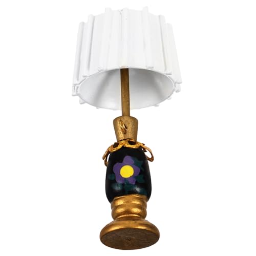 UKCOCO Puppenstuben-Tischlampe Minilicht Puppenhaus-Tischlampe Rollenspielgerät Puppenstubenlampe -Dinge Schreibtischlampe schmücken Beleuchtung Modell Spielzeugzimmer von UKCOCO