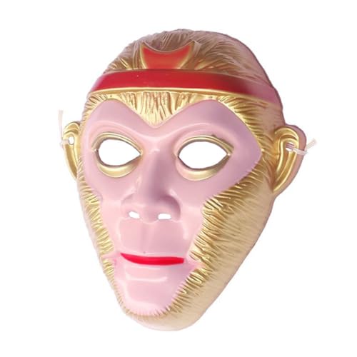 UKCOCO Realistische Affenmaske für Cosplay Halloween und Themenpartys Wiederverwendbare Dekorative Maske mit Verstellbarem Tragekomfort und Detailreicher Verarbeitung von UKCOCO
