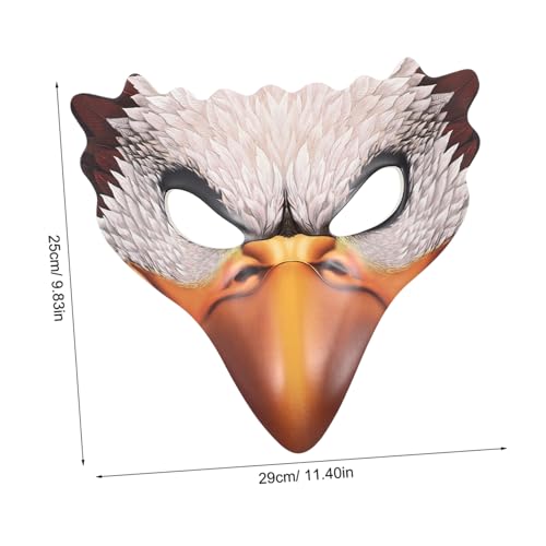 UKCOCO Realistische Weiße Maske aus PU Elastischem Band Kreative Vogel Maske für Halloween Karneval Cosplay Maskerade Vielseitiges Party Accessoire für Erwachsene UKCOCO Realistische Weiße Maske aus PU Elastischem Band Kreative Vogel Maske für Halloween Karneval Cosplay Maskerade Vielseitiges Party Accessoire für Erwachsene von UKCOCO