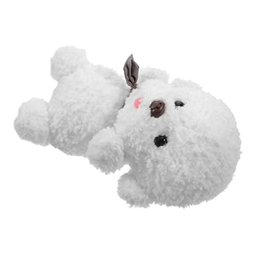 UKCOCO Realistischer Plüschhund Stehendes Bichon Frise Stofftier Kuscheltier für Weiches Hundespielzeug Perfektes für Hundeliebhaber von UKCOCO