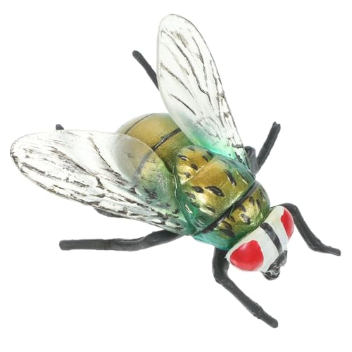 UKCOCO Realistisches Fliegenmodell aus Sicherem Kunststoff Simuliertes Insekten für Streiche und Partys Praktisch für Deko und Lernspielzeug für Halloween und Kindergeburtstage von UKCOCO