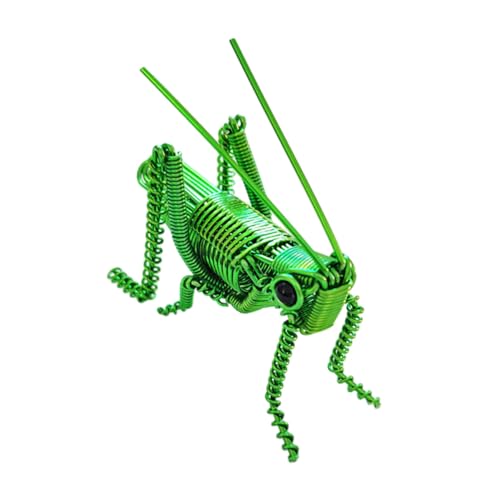 UKCOCO Realistisches Insektenmodell Aus Aluminium Dekorative Heuschreckenfigur Simulationsfigur Für Schreibtisch Wohnraum Kunstvolle Tierfigur Für Deko Vivid Lebendig Für Jedes Zuhause von UKCOCO