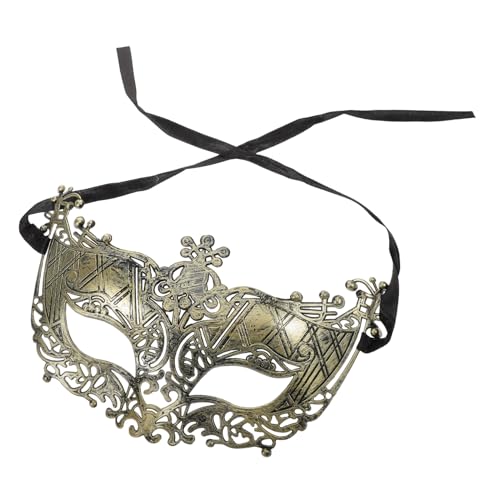 UKCOCO Retro-halbgesichtsmaske Party-masken Maske Für Maskeradeparty Für Frauen Männer Maskerade Maske Festliche Dekorative Masken Maskendekor Vintage Halloween-maske Plastik Golden von UKCOCO