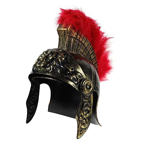 UKCOCO Römischer Helm Herren Cosplay Helm Kunststoff Leicht Römische Krieger Kostüm Zubehör für Halloween Theater Karneval Party UKCOCO Römischer Helm Herren Cosplay Helm Kunststoff Leicht Römische Krieger Kostüm Zubehör für Halloween Theater Karneval Party von UKCOCO