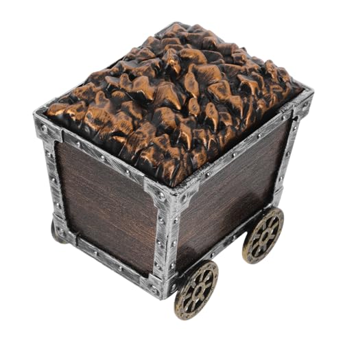 UKCOCO Schatztruhe Spielzeug Aus Kunststoff Für Kinder, Bergbauwagen, Piraten-Abenteuer-spielset, Nachziehauto, Zubehör, Rollenspiele, Pädagogische Spiele von UKCOCO