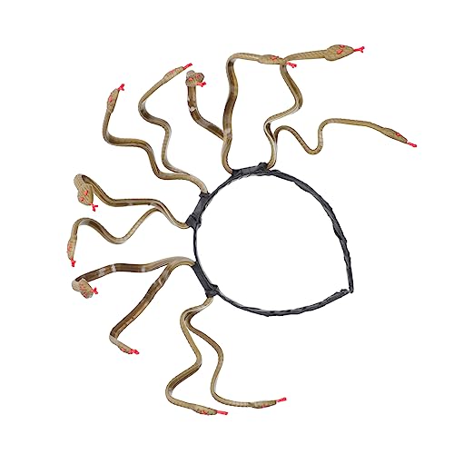 UKCOCO Schlangenförmiger Halloween Kopfschmuck für Medusa Haardekor für Kostüme Leicht und Langlebig für Halloween Feiern und Cosplay von UKCOCO