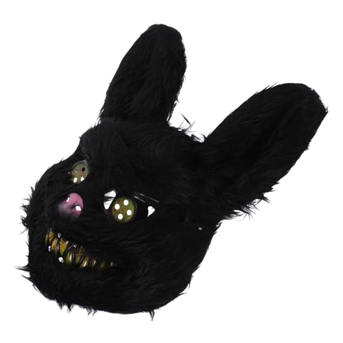 UKCOCO Schwarze Plüsch Hasenmaske Halloween Party Maske mit Elastischem Band Leichte Realistische Kaninchenverkleidung für Karneval Maskerade und Kostümpartys Zufällige Zufällige Farbe UKCOCO Schwarze Plüsch Hasenmaske Halloween Party Maske mit Elastischem Band Leichte Realistische Kaninchenverkleidung für Karneval Maskerade und Kostümpartys Zufällige Zufällige Farbe von UKCOCO