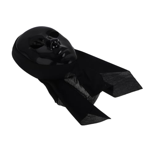 UKCOCO Schwarze Vollgesichtsmaske für Halloween Feiern Maskerade Partys Cosplay für Männer Frauen mit Realistischem Design Elastischer UKCOCO Schwarze Vollgesichtsmaske für Halloween Feiern Maskerade Partys Cosplay für Männer Frauen mit Realistischem Design Elastischer von UKCOCO